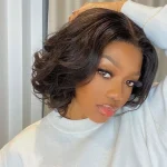 13x4 Body Wave Lace Front Wig Human Hair PrePlucked Brazilian Human Hair Lace Frontal Wigs For Women 4x4 Lace Closure Wig