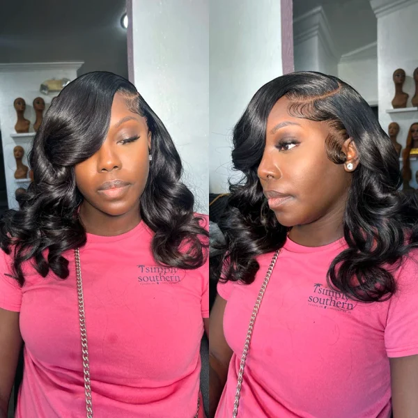 13x4 Body Wave Lace Front Wig Human Hair PrePlucked Brazilian Human Hair Lace Frontal Wigs For Women 4x4 Lace Closure Wig