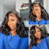 13x4 Body Wave Lace Front Wig Human Hair PrePlucked Brazilian Human Hair Lace Frontal Wigs For Women 4x4 Lace Closure Wig
