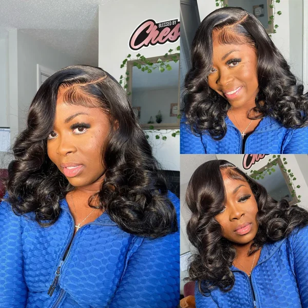 13x4 Body Wave Lace Front Wig Human Hair PrePlucked Brazilian Human Hair Lace Frontal Wigs For Women 4x4 Lace Closure Wig