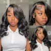 13x4 Body Wave Lace Front Wig Human Hair PrePlucked Brazilian Human Hair Lace Frontal Wigs For Women 4x4 Lace Closure Wig